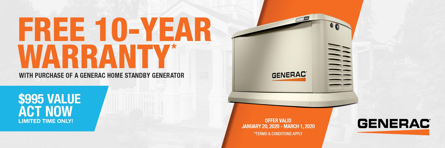 Homestandby Generator Deal | Warranty Offer | Generac Dealer | Katy, TX
